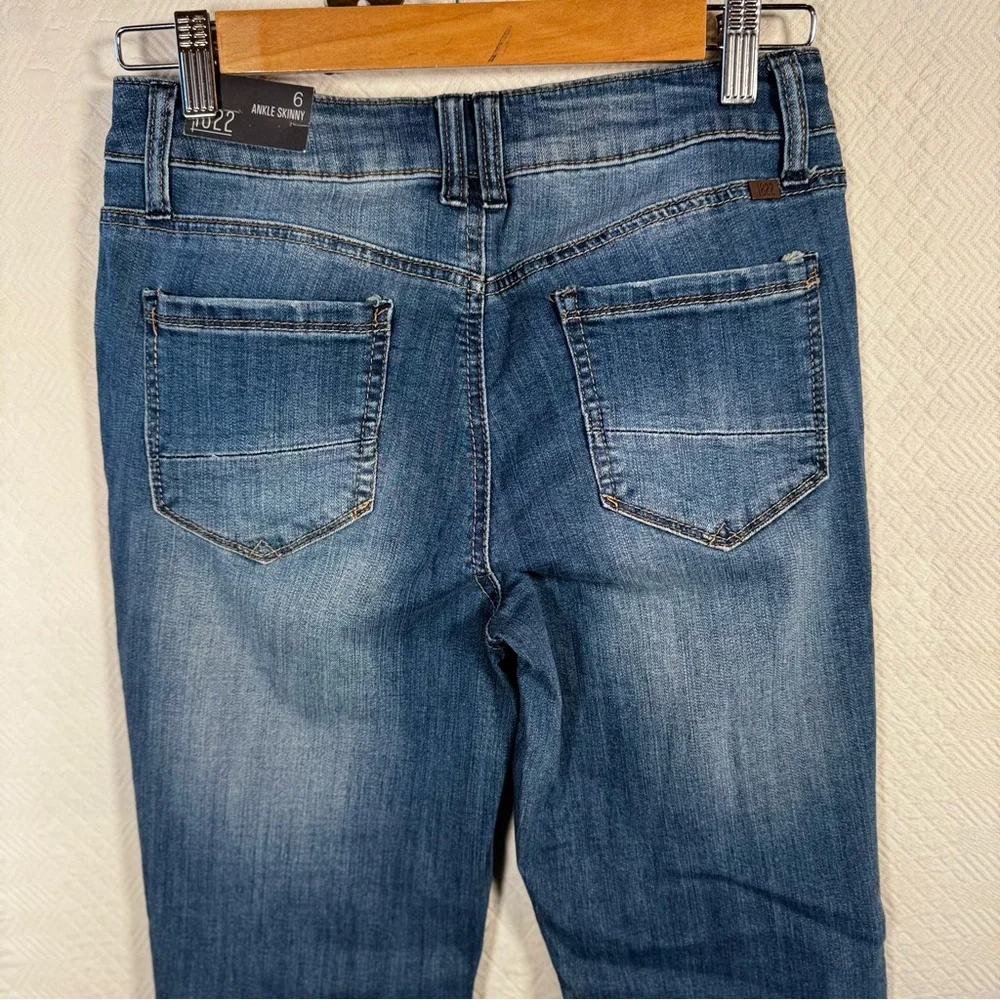 NEW 1822 Denim skinny ankle blue jeans size 6 - Picture 7 of 9